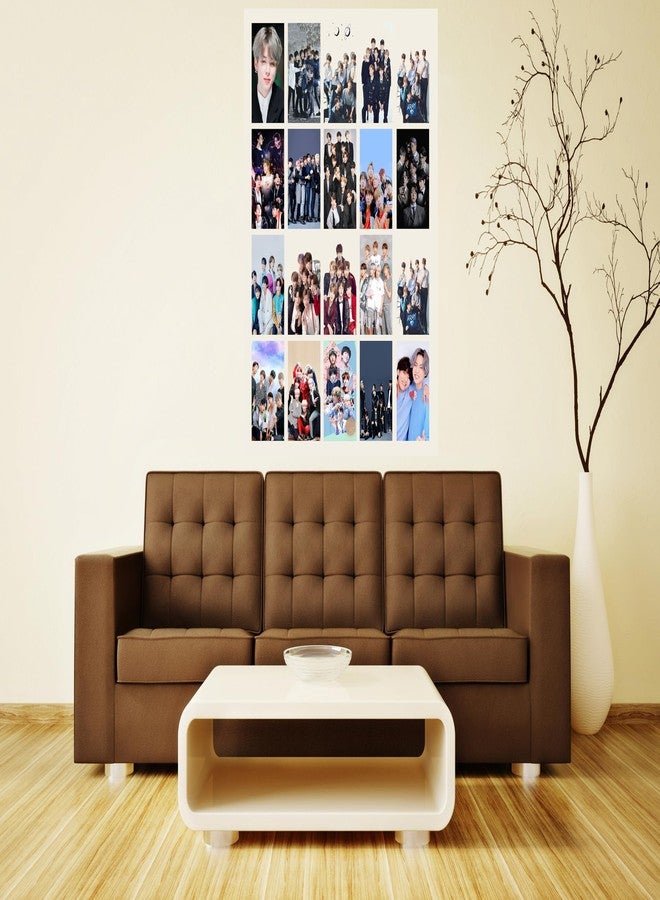 RKDECOR ملصق RKDECOR لفرقة BTS جونغكوك وجيمين، مناسب للكولاج، ديكور جداري منزلي، عبوة من 20 ملصقًا (مقاس 8.2 × 11.7 بوصة) - Image 2